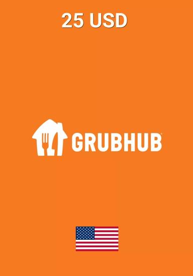 GrubHub 25 USD Gift Card cover image