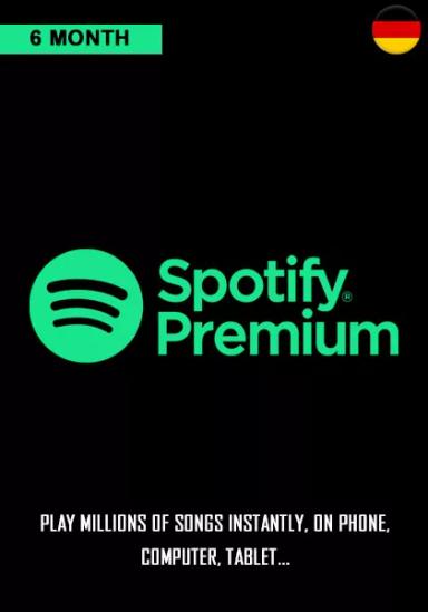 Saksamaa Spotify Premium 6 Kuu Liikmeaeg cover image