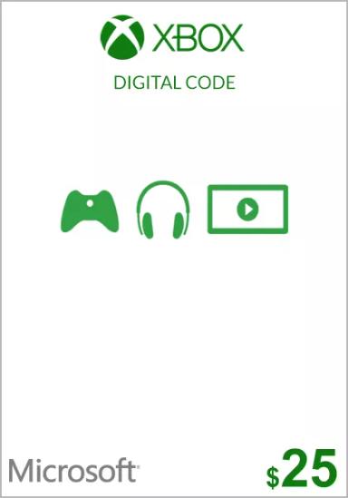 USA Xbox 25 Dollar Kinkekaart  cover image